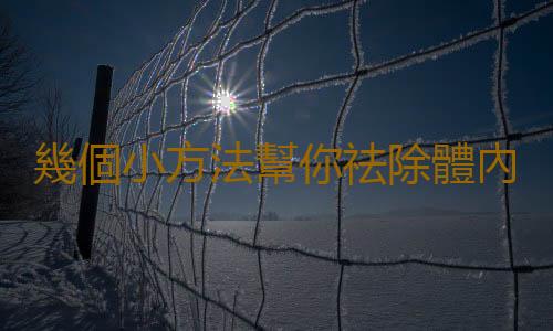 幾個小方法幫你祛除體內濕氣